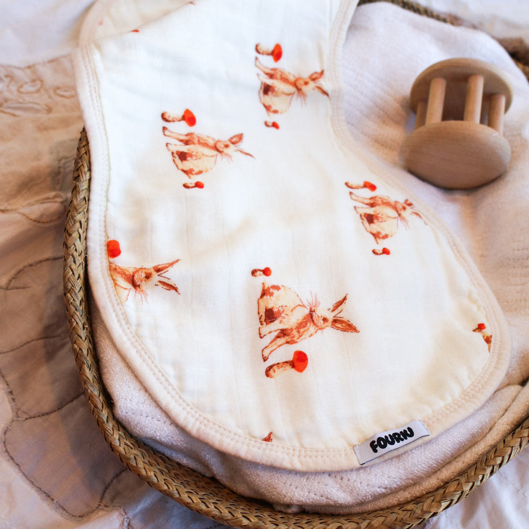 Organic Bamboo Cotton Baby Burp Cloth-burparoo