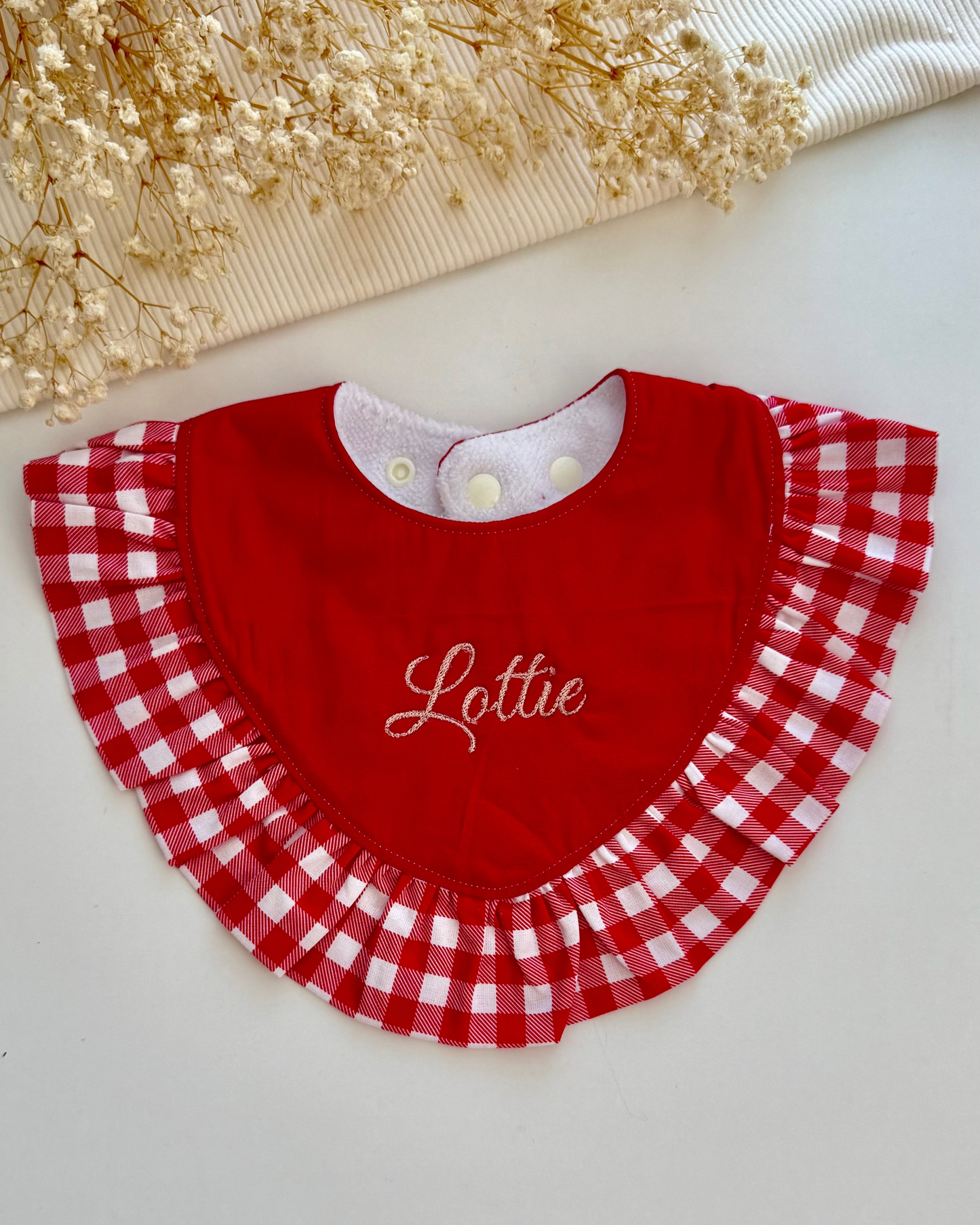 Christmas Bib-EMBROIDERY NOT INCLUDED