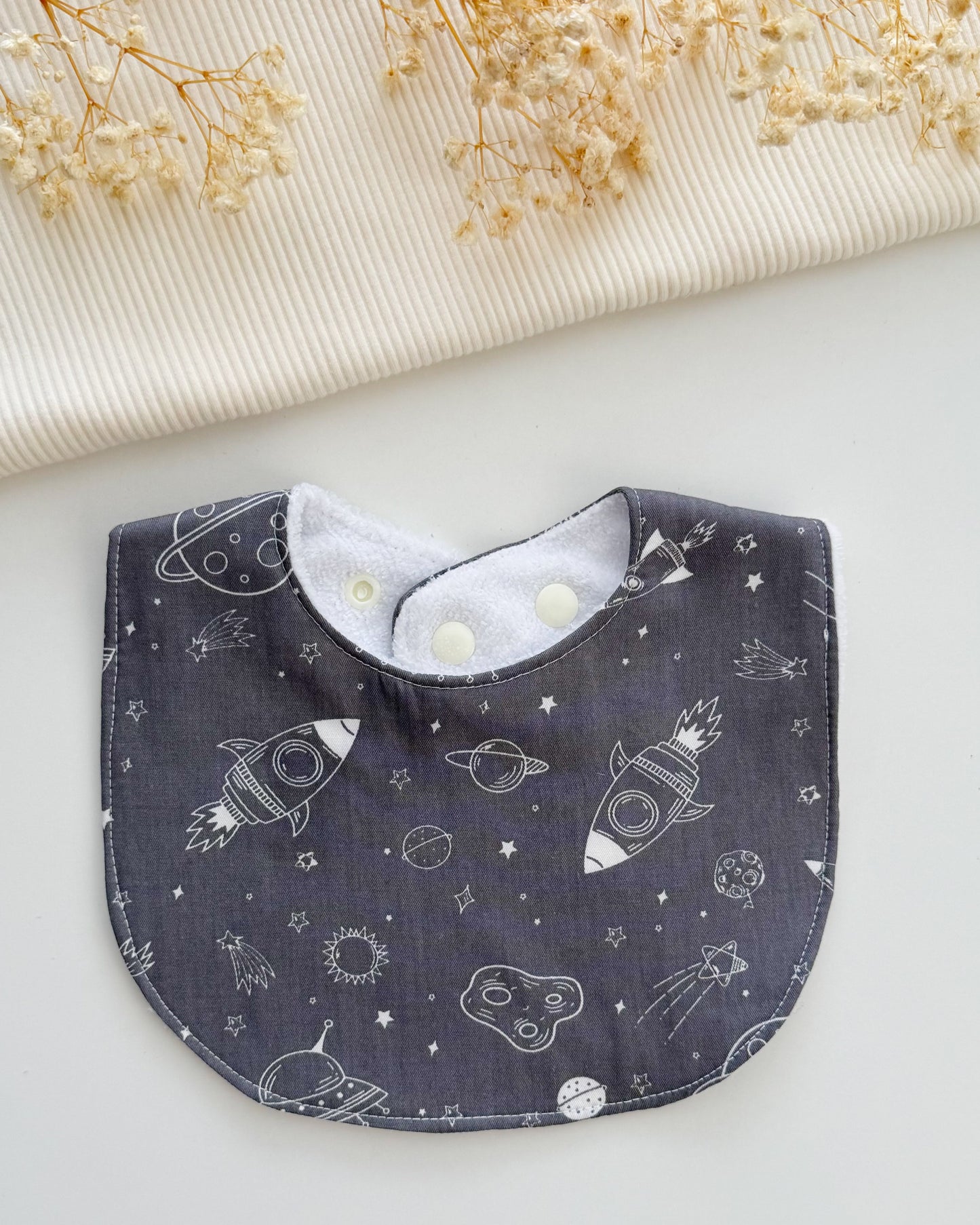 Little Henry Baby Bib- Spaceships