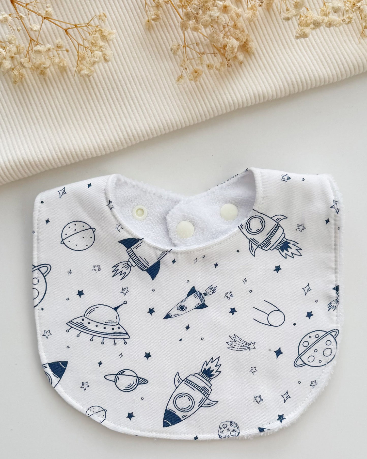 Little Henry Baby Bib- Spaceships