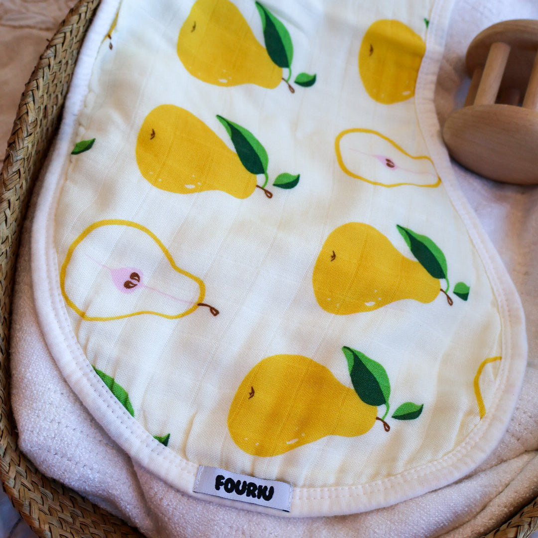 Organic Bamboo Cotton Baby Burp Cloth- Pearyburps
