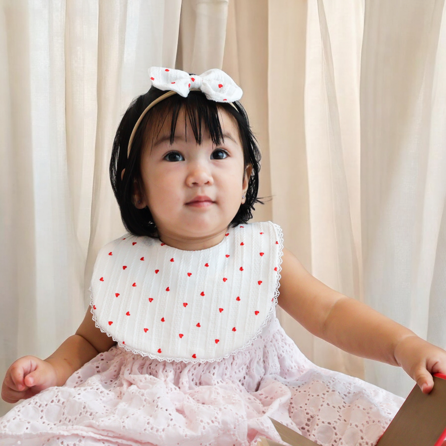 Sofia Laced Bib- Nana's Love Set