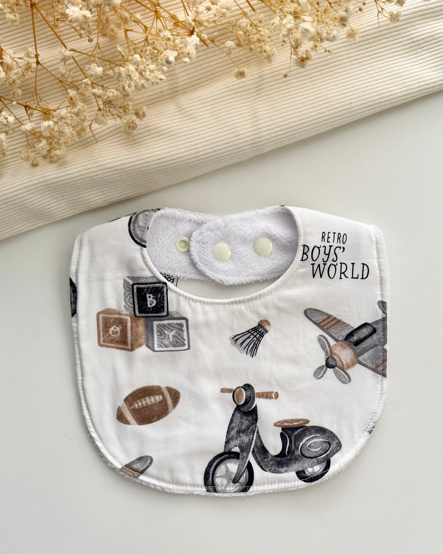 Little Henry Bib- Retro Boys World