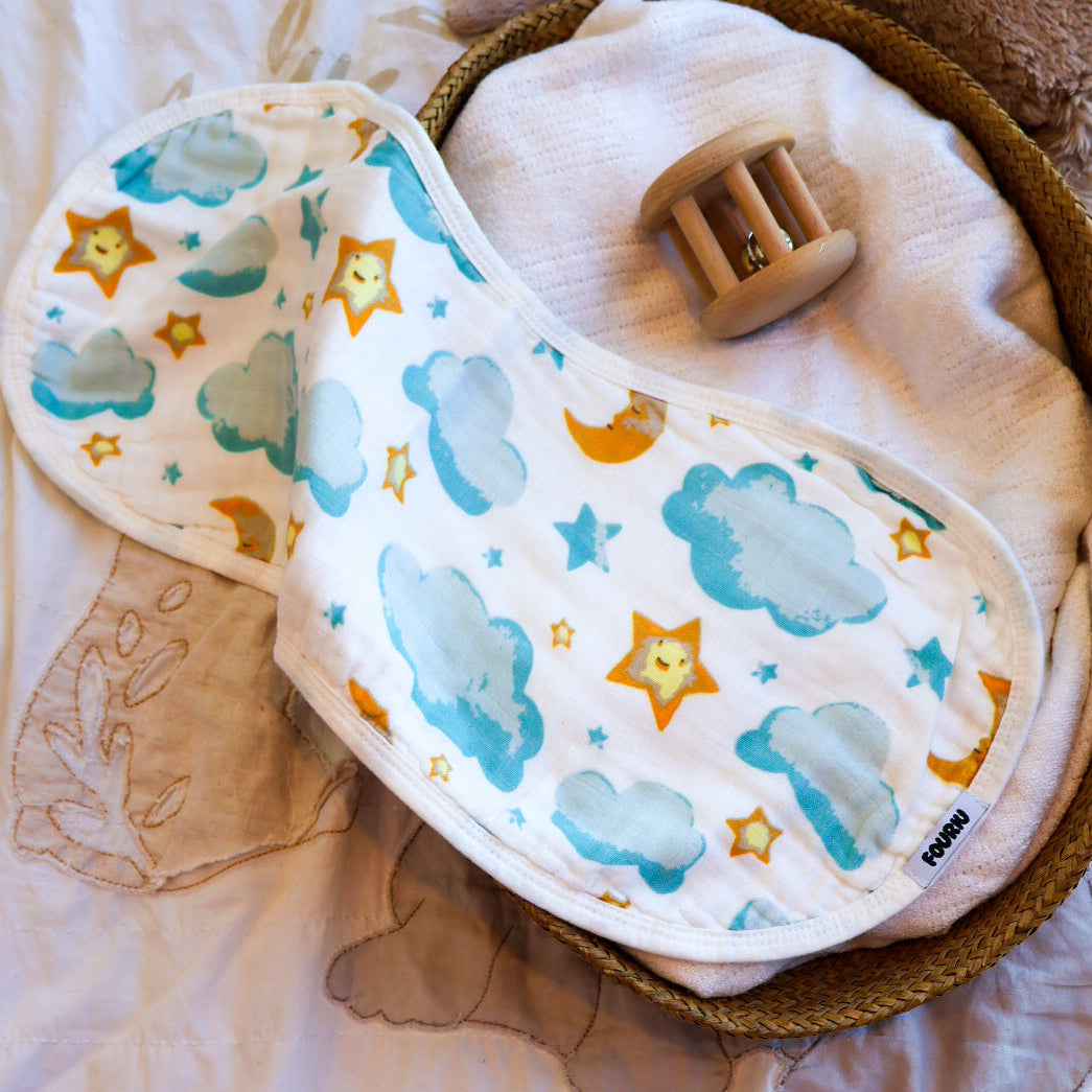 Organic Bamboo Cotton Baby Burp Cloth