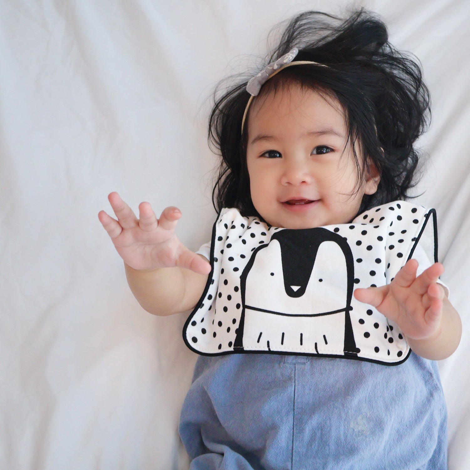 Monochrome Baby Bib