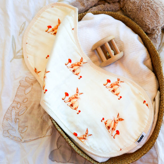 Organic Bamboo Cotton Baby Burp Cloth-burparoo