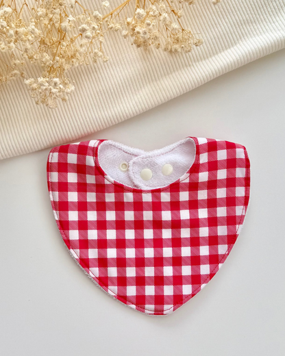Little Henry Bib- Red Gingham