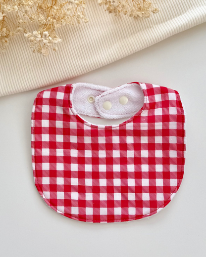 Little Henry Bib- Red Gingham