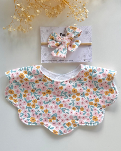 Fouriu Scallop Bib- Sweet Sprout