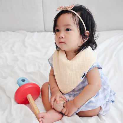 Fouriu Muslin Cotton Bandana Bib- Nile Green