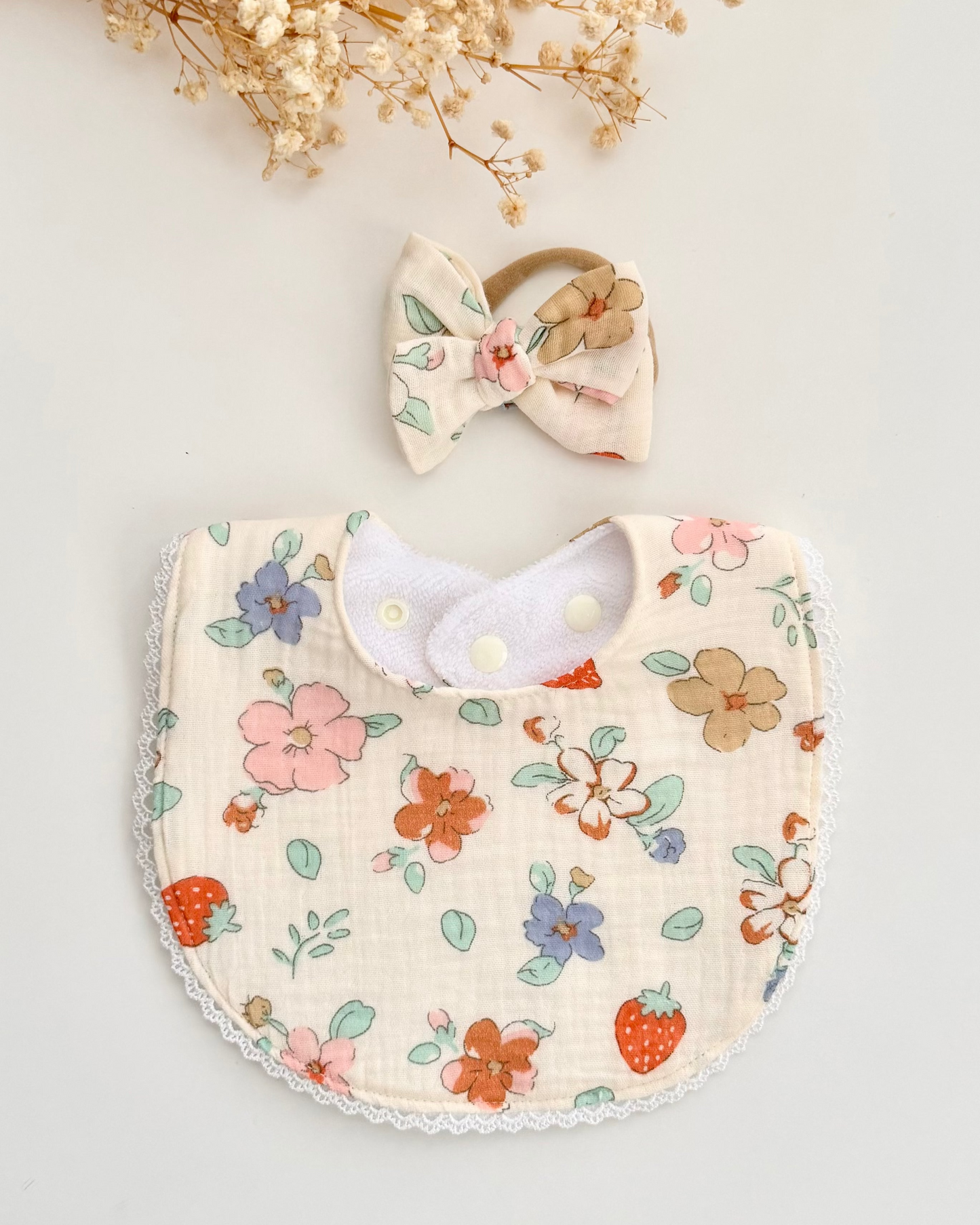 Baby Essential Bundle- Flowers and Strawberries