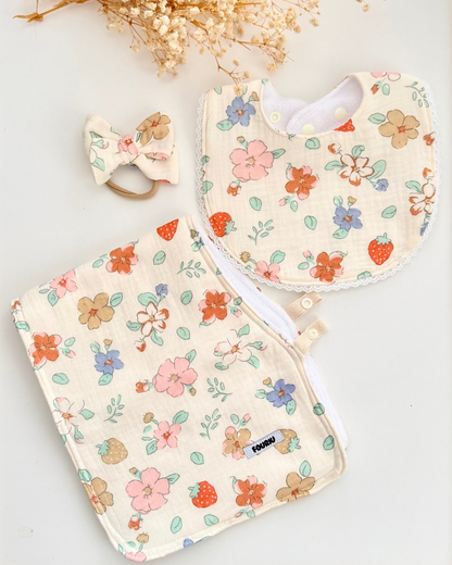 Baby Essential Bundle- Flowers and Strawberries