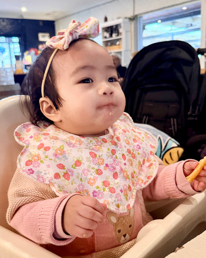 Farisha Scallop Bib-Sweet Strawberries