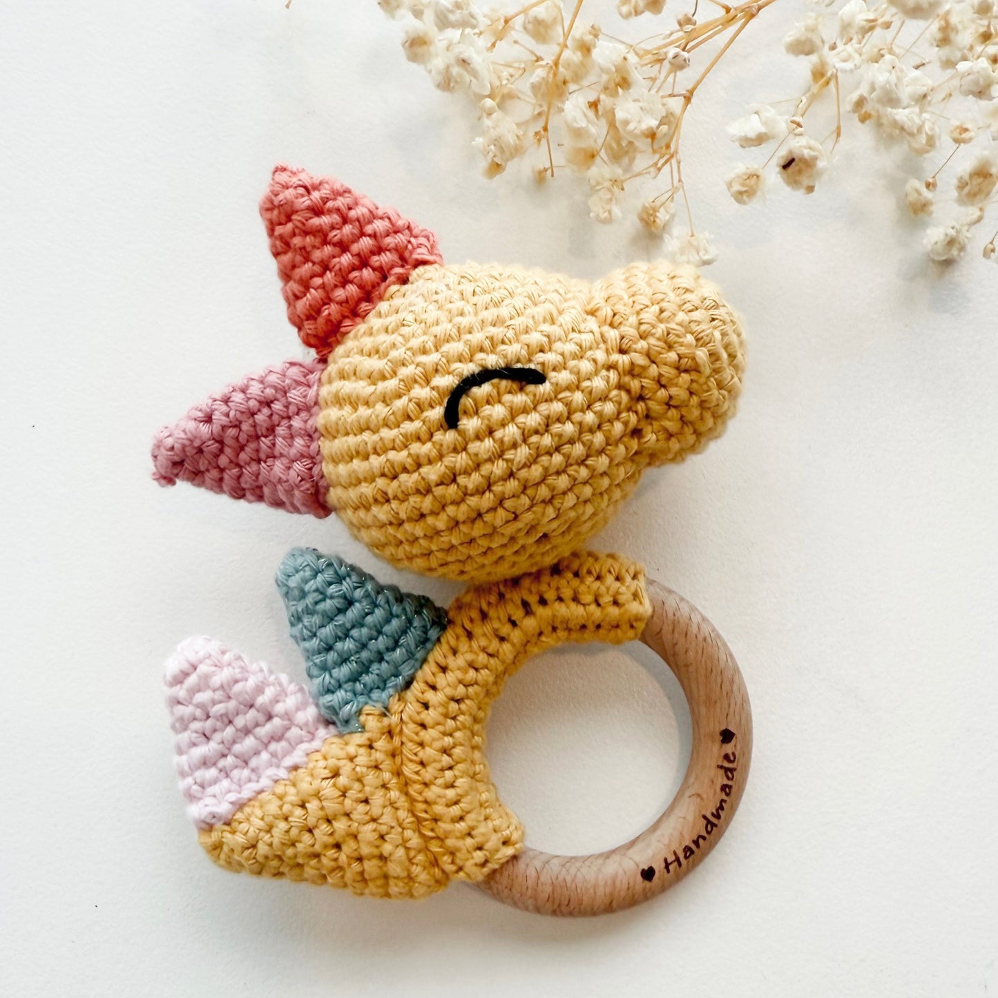 Baby Rattle/Teether - Tobi the Dino