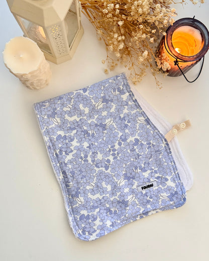 Handmade 2 in 1 Burp Cloth- Blue Serenade