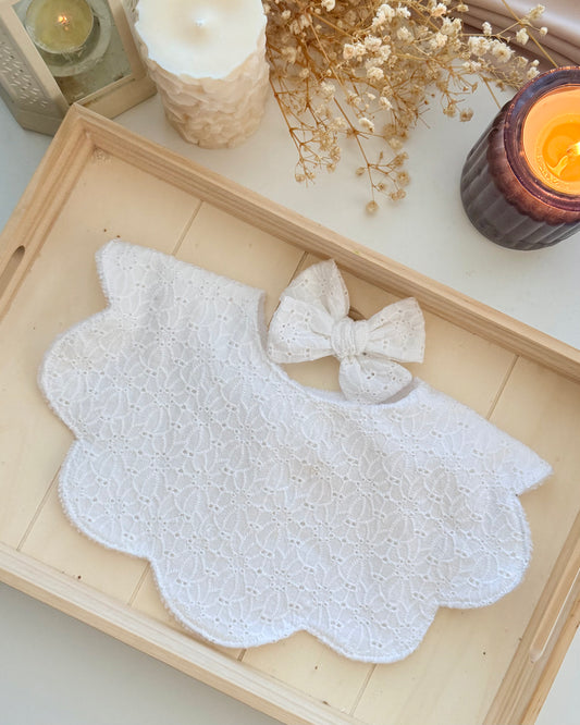 Farisha Scallop Bib-Jasmine