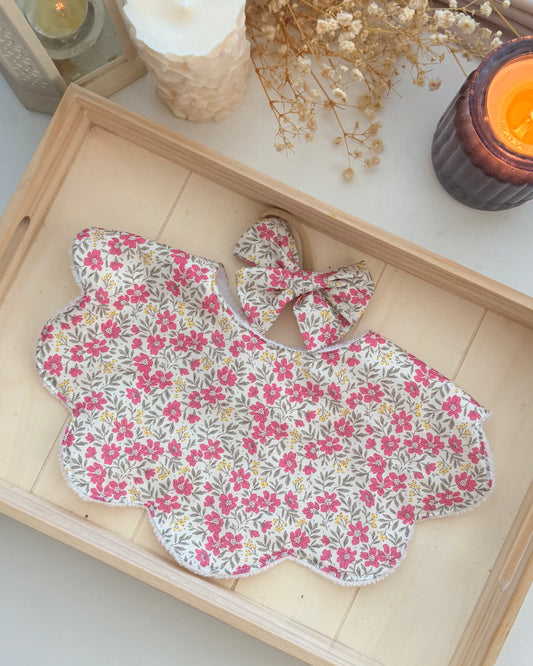 Farisha Scallop Bib- Dahlia