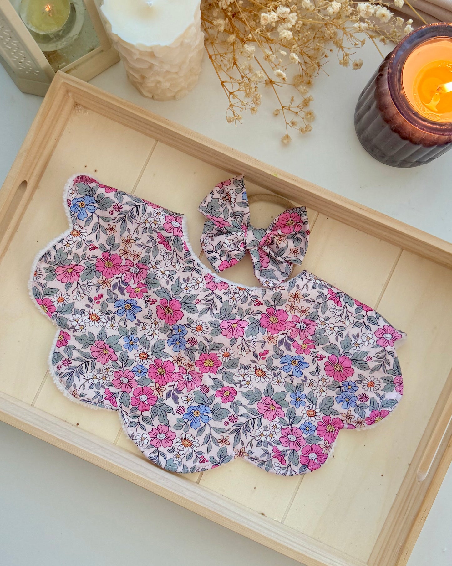 Farisha Scallop Bib- Freesia