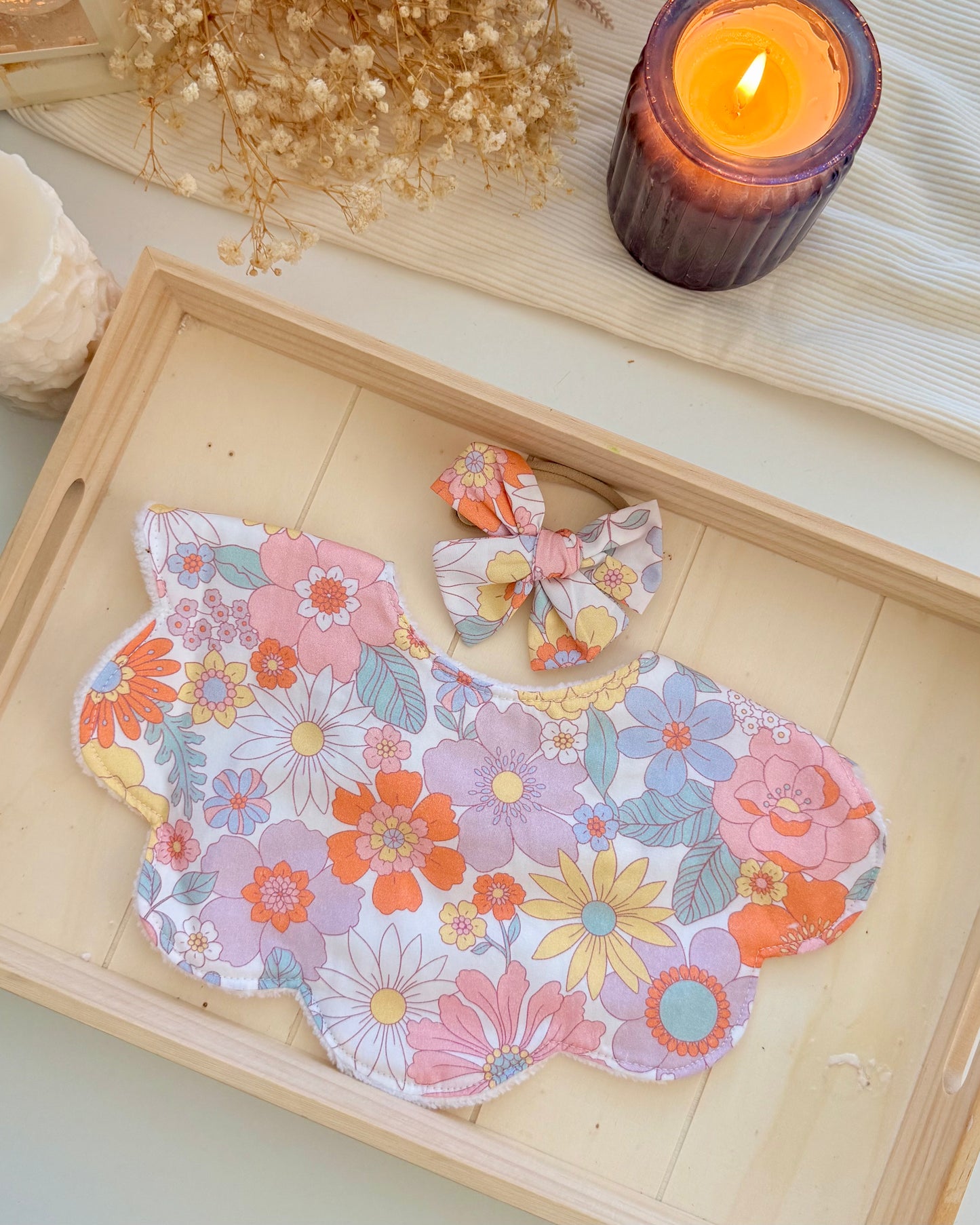 Farisha Scallop Bib-Sweet Marigold