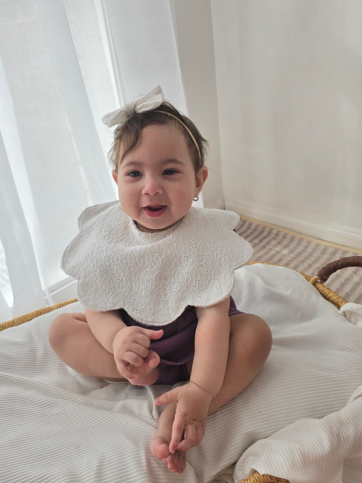 Farisha Scallop Bib-Jasmine