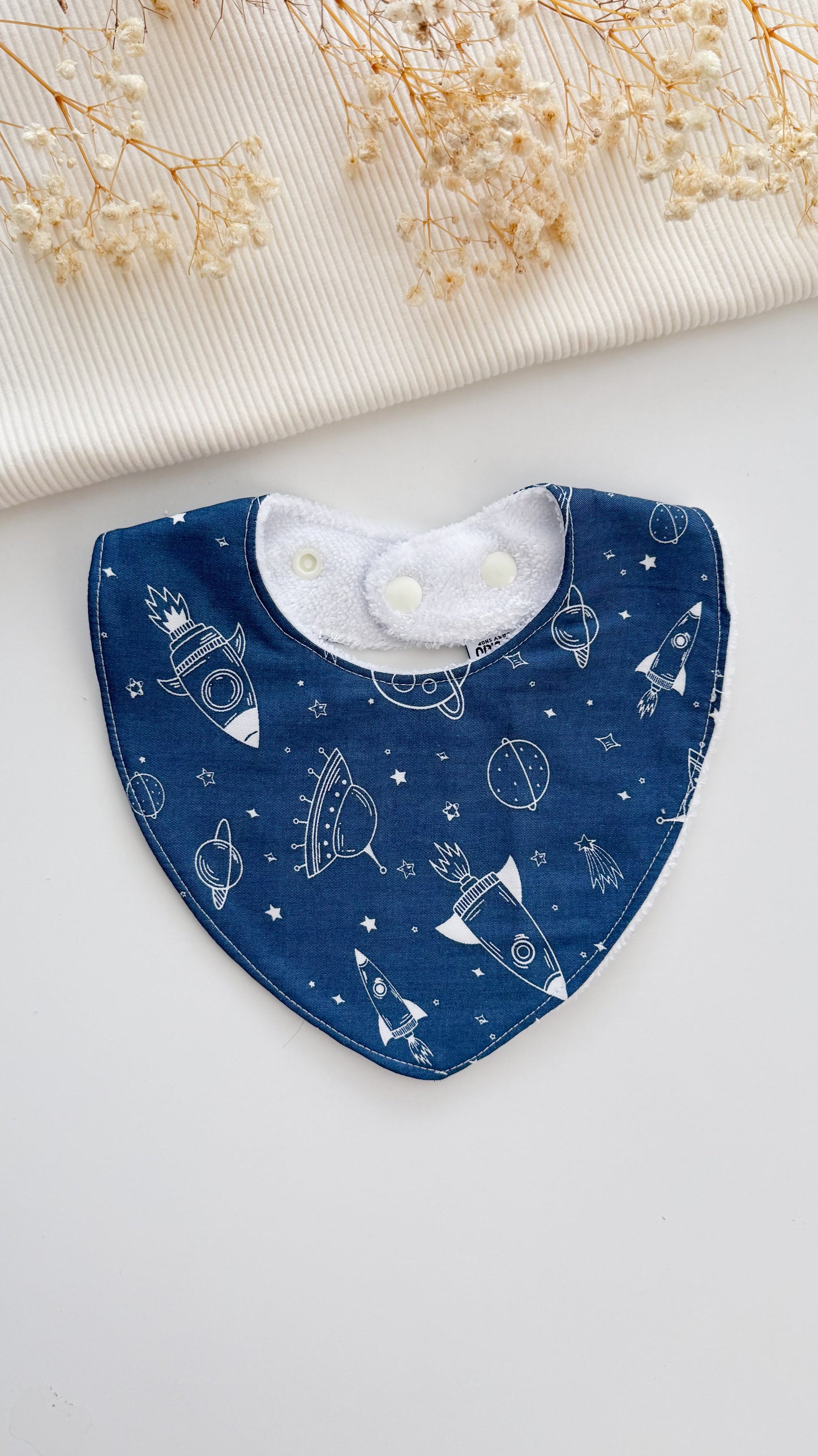 Little Henry Baby Bib- Spaceships