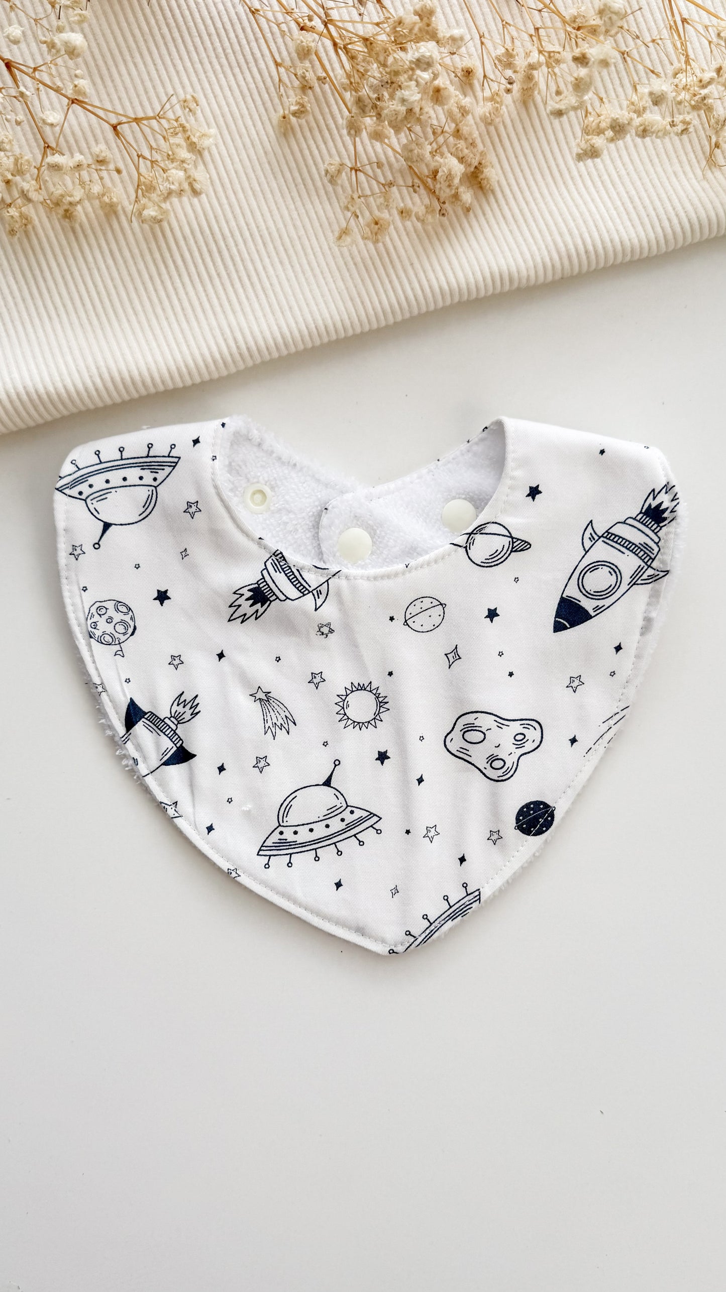 Little Henry Baby Bib- Spaceships