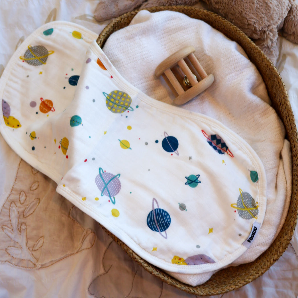 Organic Bamboo Cotton Baby Burp Cloth- Milkyburp