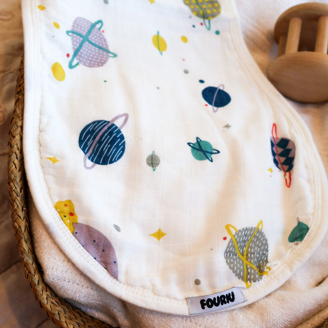Organic Bamboo Cotton Baby Burp Cloth- Milkyburp