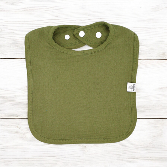 Fouriu Muslin Cotton Cuddle Bib- Matcha