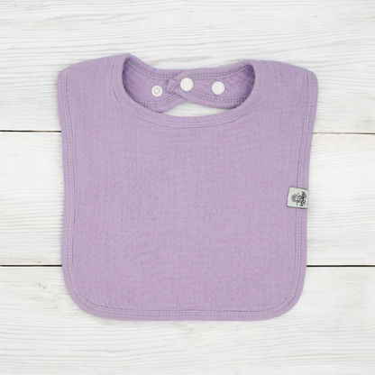 Fouriu Muslin Cotton Cuddle Bib- Pastel Lilac