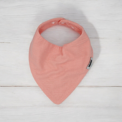 Fouriu Muslin Cotton Bandana Bib- Spanish Pink