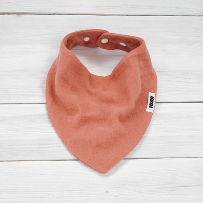Fouriu Muslin Cotton Bandana Bib- Rojo Dust