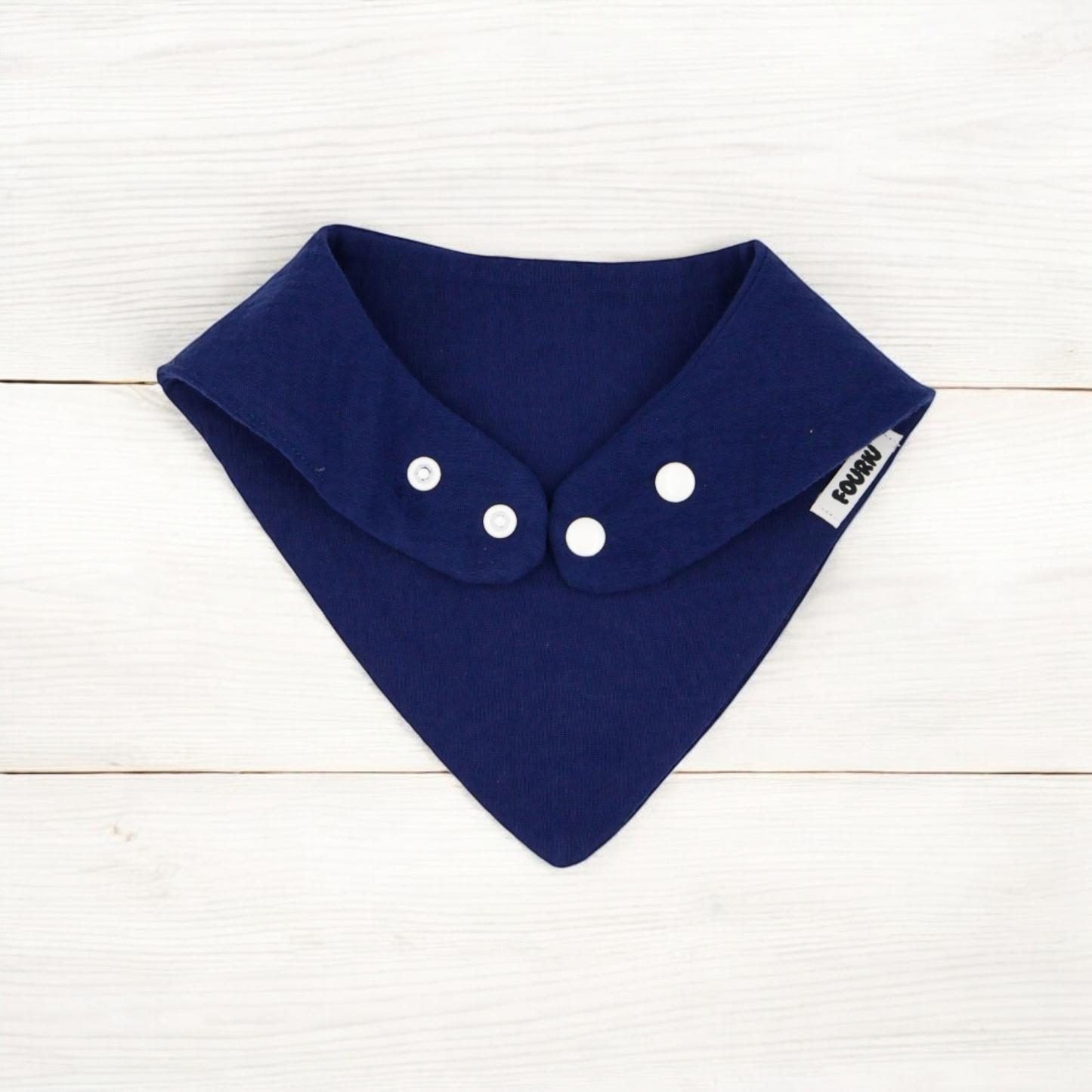 Fouriu Muslin Cotton Bandana Bib- Navy Blue
