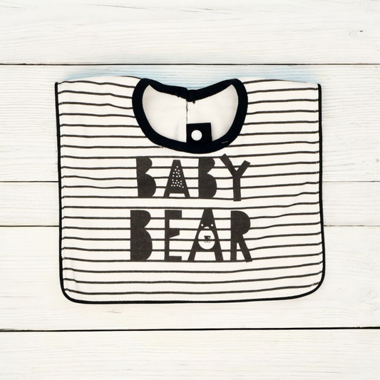 Fouriu Monochrome Baby Bibs-  Baby Bear