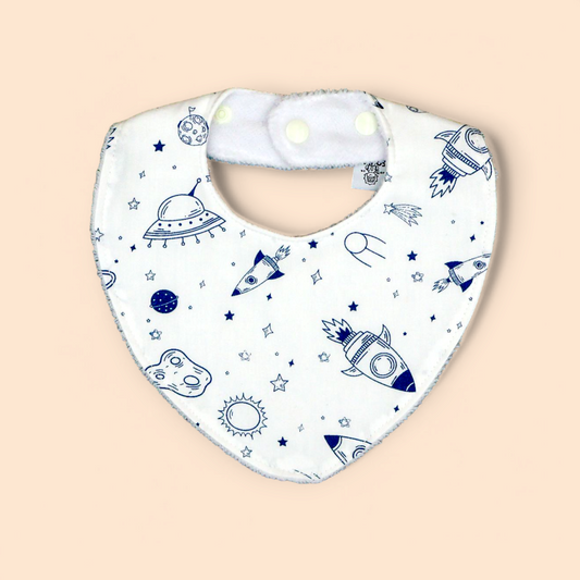 Little Henry Bandana Bib- Spaceships