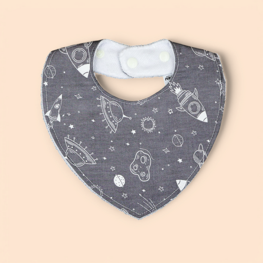 Little Henry Bandana Bib- Spaceships