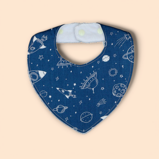 Little Henry Bandna Bib- Spaceships