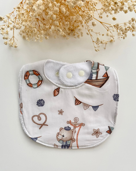 Little Henry Bib- Sailor Bear