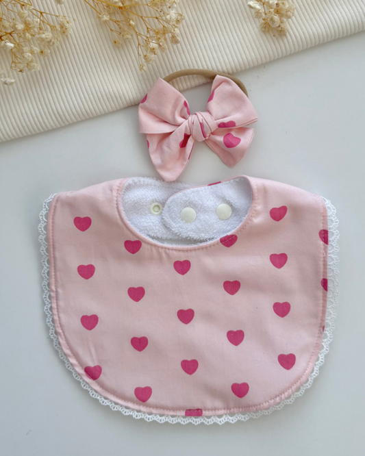 Sofia Laced Bib- Be Mine Set