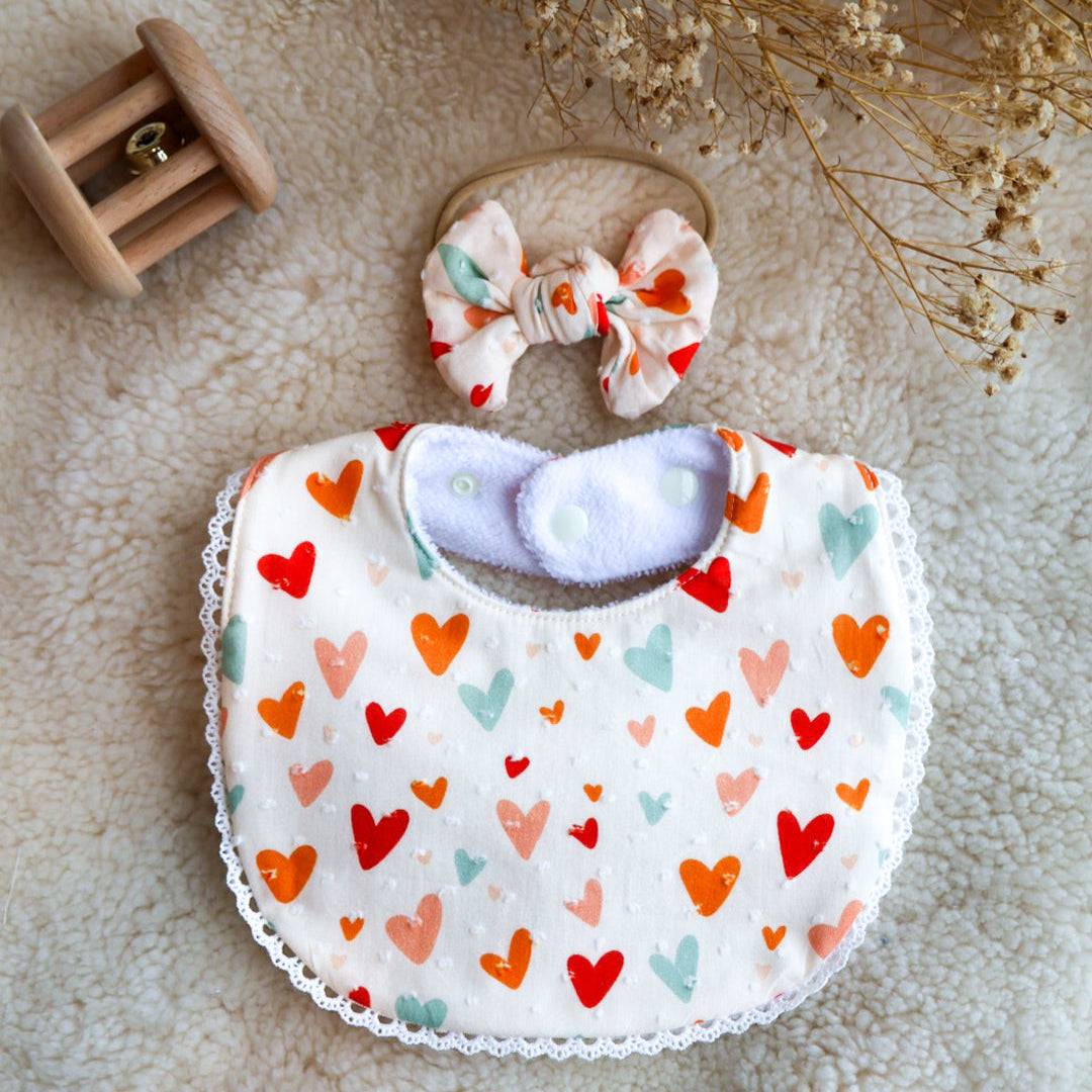 Sofia Laced Bib- Be Mine Set