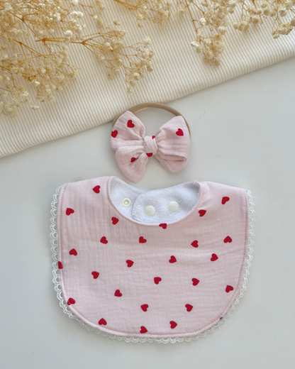 Sofia Laced Bib- Be Mine Set