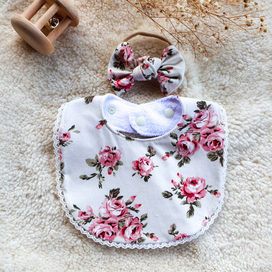 Sofia Laced Bib- Nana's Love Set