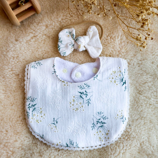 Sofia Laced Bib- Nana's Love Set