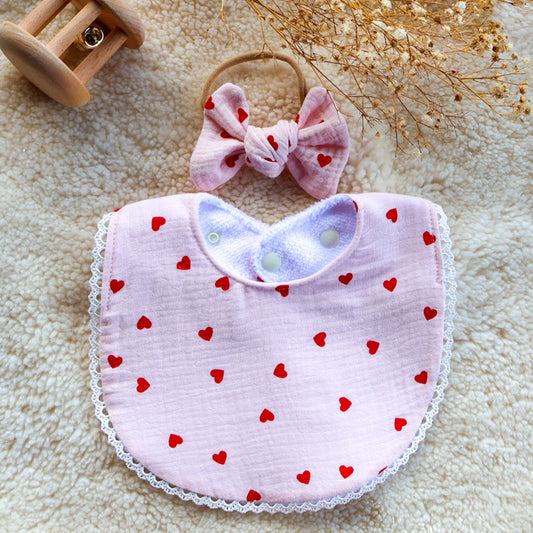 Sofia Laced Bib- Be Mine Set