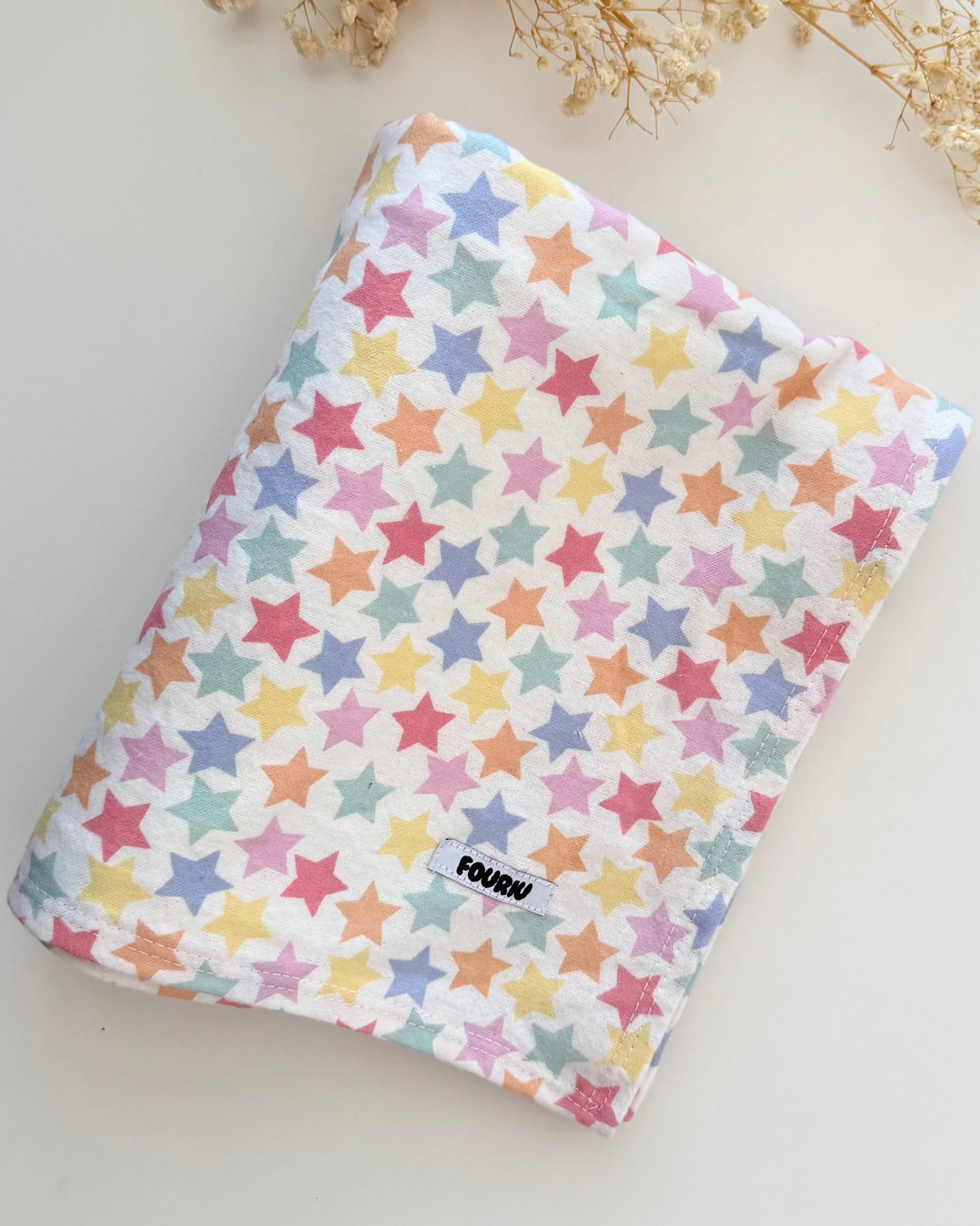 Handmade baby swaddle blanket Australia made of 100% cotton gender neutral