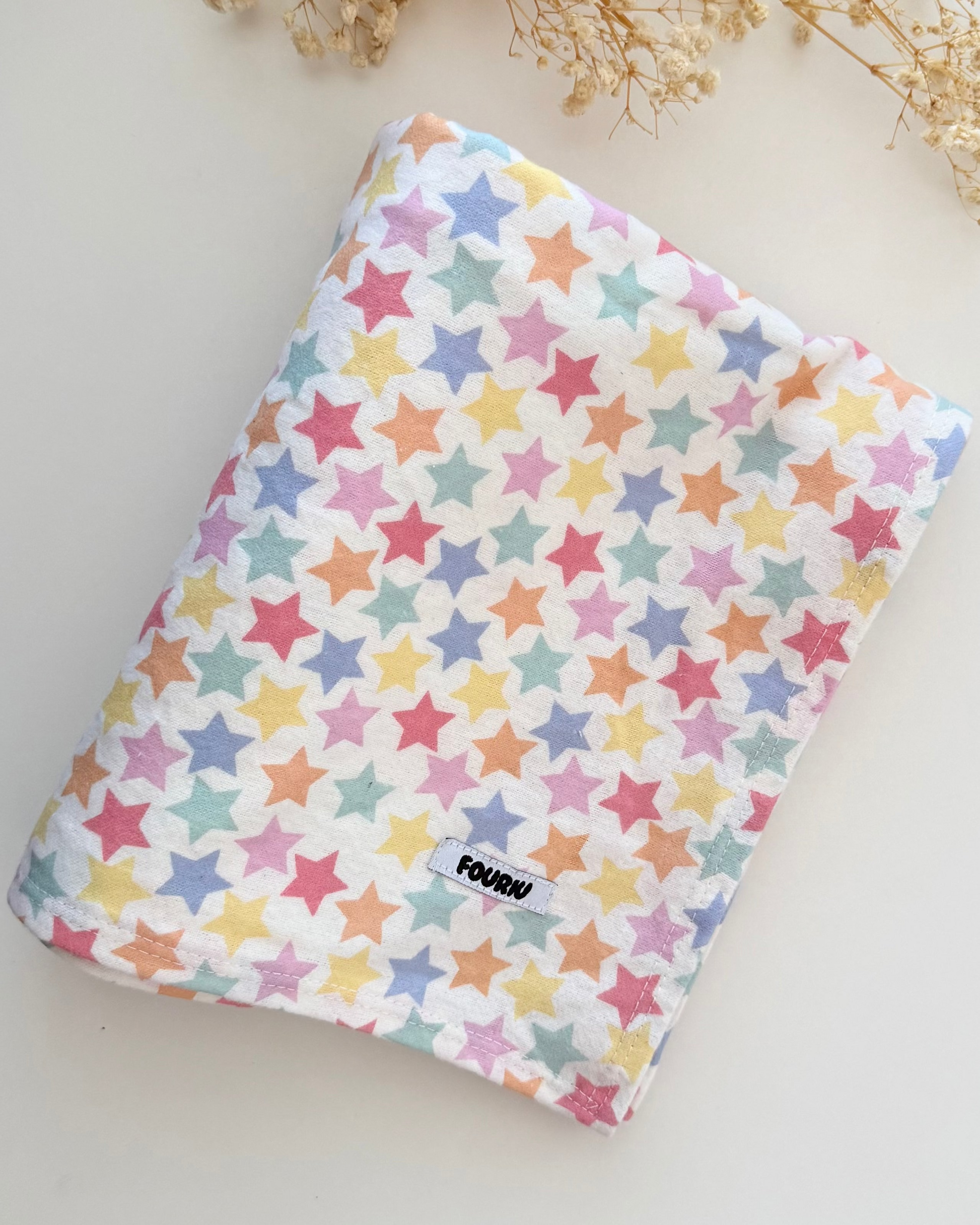 Handmade baby swaddle blanket Australia made of 100% cotton gender neutral