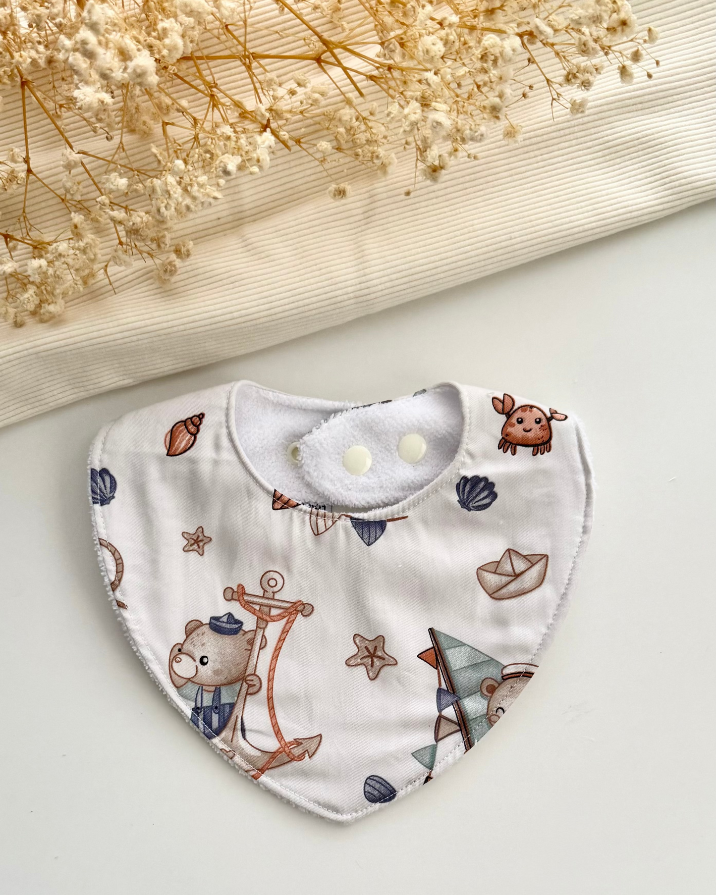 Little Henry Bib- Sailor Bear